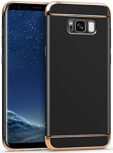 Galaxy S8 Case, CIUTEK S8 Case 3in1 Slim Fit Anti-Scratch Shockproof Hard PC Case Cover Full Protection with Electroplate Bumper Matte Skin Smooth Grip Back Cover for Samsung S8