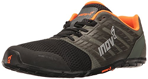 Inov-8 Herren Bare-xf 210 V2 (M), Grau/Schwarz/Orange, 44 EU