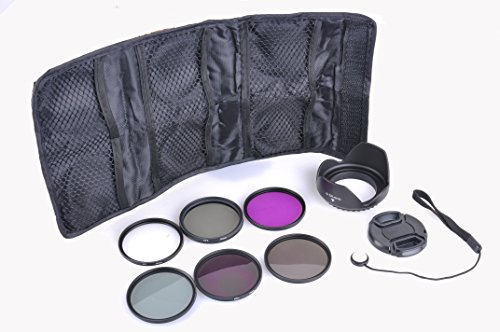 BPS 58mm Objectif Filtres Kit d Accessoire Filtres Protecteur  UV  CPL  FLD  58mm Kit d Accessoire Filtres ND  ND2 ND4 ND8  58mm Pare-soleil pour lentille Tulipe Paresoleil d objectif  1  Bouchon d objectif LENS CAP  1  Pochette de transport  1  Petit chiffon nettoyage d objectif  1  cble pour casquette    1      pour Canon Nikon Sony Olympus et les Autres Reflex Num  rique avec 58mm Filetage de lentille