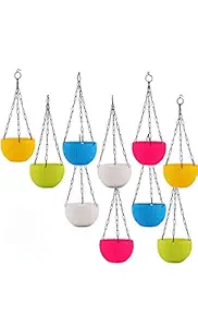 Bagga Planters Ratan Hanging Basket Set of 5