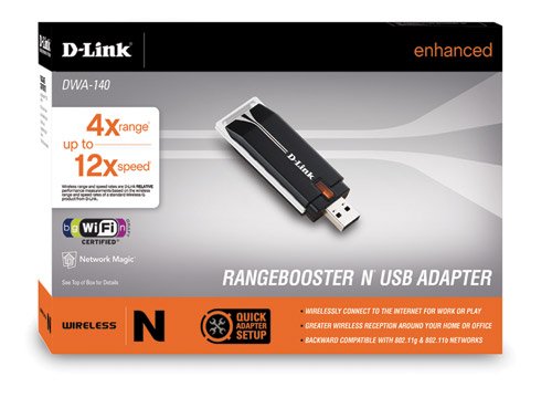 D-Link RangeBooster N USB Adapter DWA-140 – Netzwerkadapter – USB 2.0, DWA-140 - 4