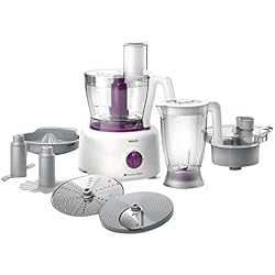 Philips - HR7751/00 - Robot de cuisine multifonctions avec mixeur, broyeur, centrifugeuse et presse agrumes - 1 000 W, technologie PowerChop