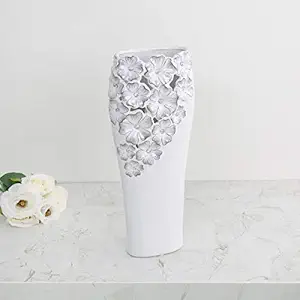 Home Centre Ceramic Vase (Standard, White)