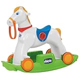 Andador de exclusivo caballo balancín que ofrece 3 modalidades de juego: Balancín (18m+); Galope (24m+); y Correpasillos (24m+)