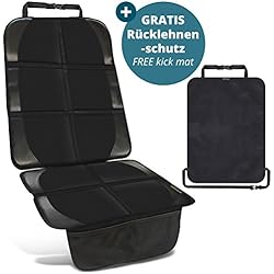 Housse pour siège auto enfant avec protecteur de dossier OFFERT - protecteur de siège auto haute qualité avec ajustement universel - compatible Isofix - facile à nettoyer et sécurisé - par SMARTPEAS®