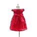 Wawoo®Infant Christening Gowns Toddler Baby Girls Birthday Dress Pure Cotton Lined Clothes Princess Party Dress with Pink Bowknot for Baby 0-24 Month