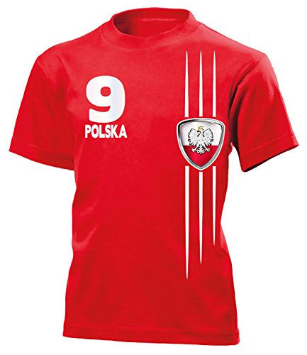 Polen Fanshirt 3213 Kinder T-Shirt (K-R) Gr.116