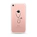 Produktbild Kreativ Hülle für iPhone 6 Plus iPhone 6S Plus, CrazyLemon Transparent Klar Weich TPU Silikon Handyhülle Durchsichtig Niedlich Kreativ Stethoskop Muster Ultra Slim Leicht Silikon Gel Zurück Stoßstange Kratzfest Vollschutz Schutzhülle für iPhone 6 Plus iPhone 6S Plus 5.5 Zoll - Pattern 02