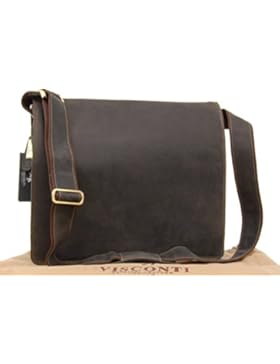 Visconti XL Umhängetasche A4 Plus – Hunter Leder (16054) Größe: B: B: 39,5 cm, H: 31,5 cm, T: 12 cm