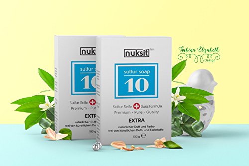 2 Stück Schwefel Seife 10% – Nuksit 10% Sulfur Soap – 2 pack – 407 - 6