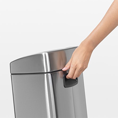 Touch Bin 10 L rechteckig mit Kunststoffeinsatz / Matt Steel Fingerprint proof - 7