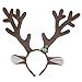 Price comparison product image TXXCI Reindeer Antlers Christmas Headband With Bells- Brown