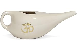 bodhi POT DE NETI, pichet Neti en céramique avec mandala, pichet pour rinçage nasal ou douche nasale, pot de Nethi I