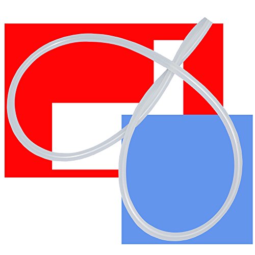 Milchschlauch Schlauch 3mm / 6mm , 2 Meter lang, für Vollautomaten von Jura , DeLonghi , Seaco , Nivona , Krups , AEG , CAFE BONITAS und Andere 3mm innen 6mm aussen. 2 Meter lang, von Holzhäuser. - 2