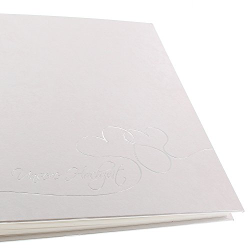 Goldbuch Hochzeitsalbum, 30×31 cm, 60 Seiten mit Pergamin, Cuore, Perlmutt/Silberprägung, 08004 - 8