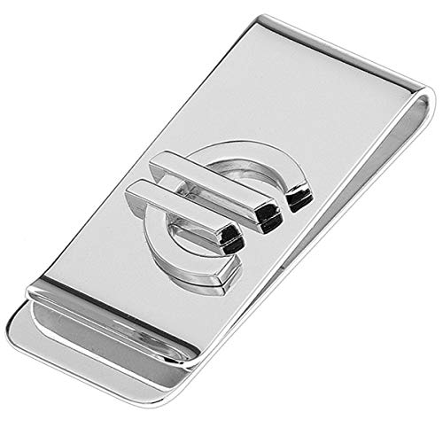 Preisvergleich Produktbild Geldscheinklammer Euro 5,5x2,5 cm Silber Plated Versilbert