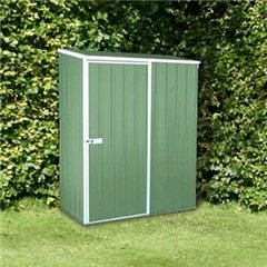 OXFORD: 5ft x 3ft Space Saver Pale Eucalyptus Metal Shed 