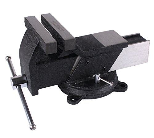 Preisvergleich Produktbild WELDINGER Schraubstock 125 mm drehbar 360° mit Rohrspannbacken