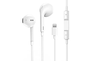 FENGBAO Écouteurs pour iPhone avec connecteur Lightning [certifié Apple MFi] Écouteurs filaires stéréo hi-fi à isolation du bruit avec micro+contrôle du volume compatibles pour iPhone14 13 12 11 X SE8 7Series