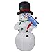 Produktbild LIGHTOP LED Schneemann weihnachtsmann aufblasbar beleuchtet Nikolaus Wasserdicht groß Weihnachtsdekoration180cm Weihnachtsfigur Voller Körper, der Schneemann rütteltFröhliche Weihnachten!