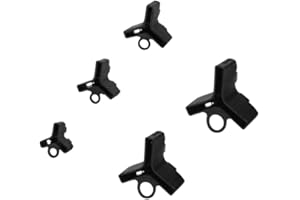 CLISPEED 100 Piezas Cubierta de Anzuelo Triple Herramienta de Capó de Pesca Anzuelo Soporte de Seguridad Protector de Plástico Accesorios de Pescado para Protección de Anzuelos (Negro)