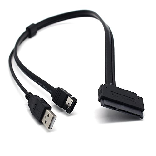 Fiimi Adapterkabel SATA 22 Pin auf USB und eSATA, für 2,5 Zoll-Festplatten (6,35 cm), 50 cm