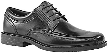 Alexandra Safer Safety STC-FW301BK-10 Alexandra Safer Safety Keuka Men's Safety Slip-On Shoe, Plain, 100% Leather Upper, Size: 10, Black