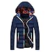 Produktbild Herren Winterjacke Daunenmantel Dasongff Hoodie Männer Dicker Kapuzenmantel Farbwechsel Freizeitjacke Winter Große Größe Fellmantel Daunenjacke Zipper Outwear