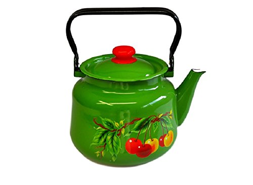 Green Tea Kettle Cherry Home Outdoor Camping Teapot