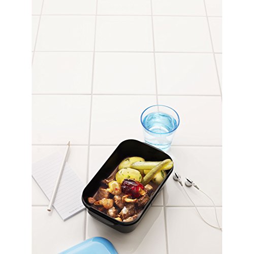 Frozzypack 35005 Frühstücksdose „Nummer 2“ 1,2 L, Polypropylen, schwarz / türkis, 25 x 16.1 x 7.2 cm - 3