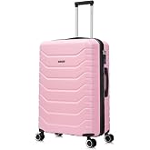 RAYKONG Large Expandable Suitcase ABS+PC 75x49x31cm - 33.5cm Extended | 114L - 123L | 28 Inch | 25 kg semi-rigid combination