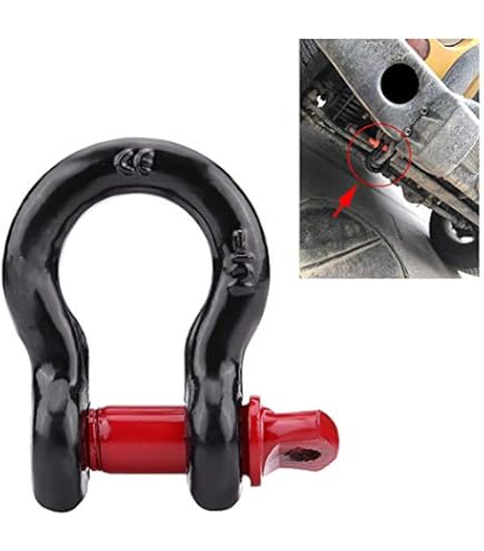 4) D-Ring Shackles, 1/2", 25-ton Screw In Isolator, Heavy Duty, New