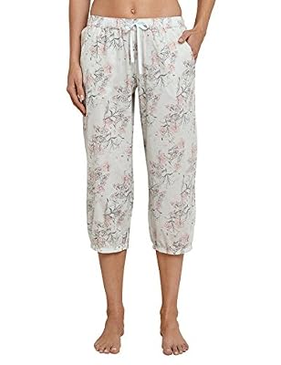 Schiesser Webhose 3/4 Lang Bas de Pyjama, Grün (Mint 708), 40 Femme