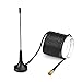 Price comparison product image Eightwood Wireless SMB Antenna SMB Male Connector 3dBi Magnetic Base RG174 3M Cable for CB Radio Indoor/Outdoor Digital TV DVB-T Television Clarion Kenwood Alpine JVC