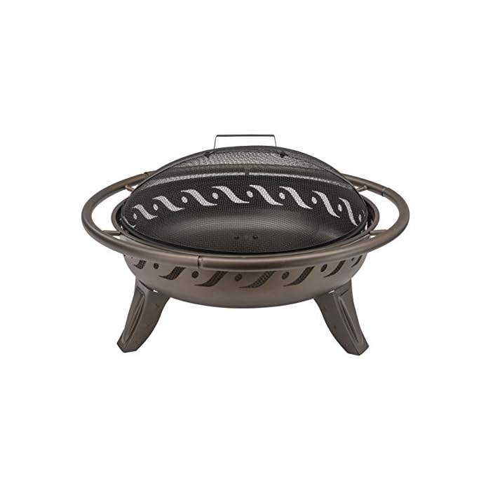 Landmann Grills Finish Firewave Fire Pit Braun Metallic
