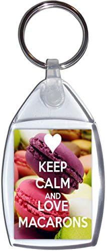 Keep Calm and Love Macarons - Keyring