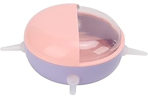 01 02 015 Alimentador de Leche para Mascotas, pezón de Silicona biomimético Resistente al Calor de 180 ml para Cachorros Rosado