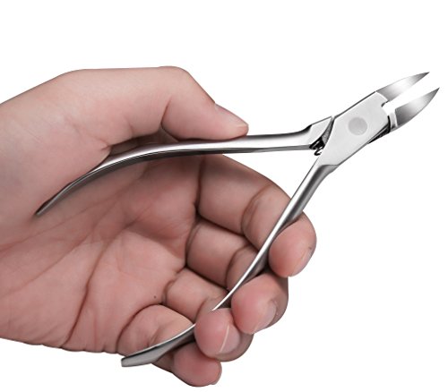 BEZOX Präzision Fuss nagelzange Trimmer für Dick oder eingewachsene Nägel oder Fingernagel Clipper lang Kiefer lang Griff – Nagelschneider – Edelstahl - 4