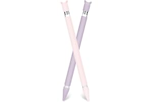 HYDREAM 2 Pack Custodia in Silicone per Apple Pencil Premium Case Accessorio Grip Holder Supporto Cover Protettiva con Tappo Connettore Ricarica e 2 Punte Copertura per Apple Pencil Penna Pen 1 (Rosa+Viola)