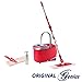 Produktbild Genius Cleanissimo | Flymop | Boden-Wischer | Eimer | Schleuder-Behälter | 360° drehbar | Wisch-Komplettset | NEU Farbe Rot