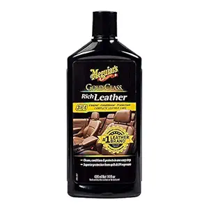 MEGUIARS Gold Class Leather Cleaner and Conditioner 3-in-1 Cleans, Conditions and Protects