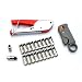 Produktbild Niocase Koaxial Kompressionswerkzeug Kit, Rg59 Rg6, Koaxialkabel Crimper, Abisolierzange mit 20 Stück F Anschlüssen Langlebig für Video - Schwarze F Anschlüsse