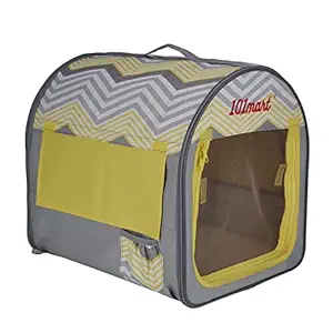 101mart Premium Soft-Sided Foldable Small Size Pet Crate | Portable Pet Kennel for Home and On The Go | Made from Durable Water-Resistant Canvas Fabric | Perfect for Indoor and Outdoor Use