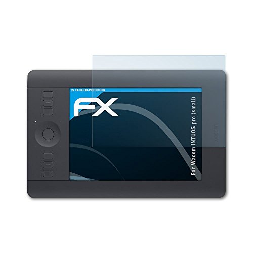 atFoliX Lámina Protectora de Pantalla Compatible con Wacom INTUOS Pro (Small) Película Protectora, Ultra Transparente FX Lámina Protectora (2X)