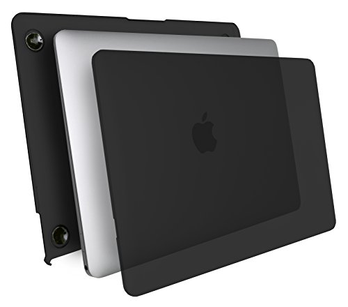 MyGadget MacBook 12 Zoll Retina *Matt* Case Hülle – Apple Model ab 2015 (A1534) durchsichtige Plastik Tasche Mac Schutzhülle Hartschale Cover in Schwarz - 2