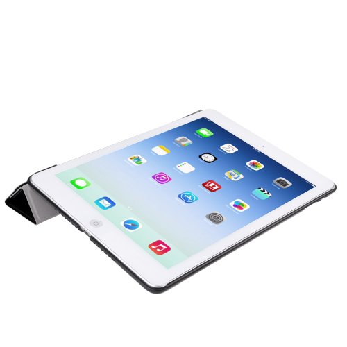 EasyAcc® Ultra Slim Apple iPad Air hülle Case Smart cover mit Standfunktion / Sleep / Wake up für iPad Air / iPad 5 Tasche – Schwarz - 5