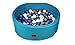 Produktbild Cristal Bällebad Bällepool Bällebecken Spielbälle Kugelbad Bällchenbad Spielbecken Golden Kids Ball Bällepool 200 Bälle 7 cm TÜV zertifiziert (Türkis - 90x30cm)