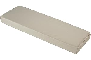 Brillars Outdoor Garden Bench Cushion 2 Seater for Patio Furniture, Water Resistant Heavy Duty Soft Replacement Cushions Seat Pad Sofa Pillow (Sand, 118x40x5cm / 47x16x2)