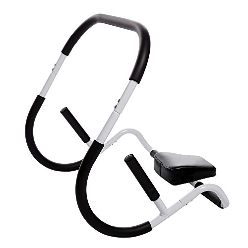 Ancheer Ab Trimmer/Roller with Headrest Sit up Abdominal Trainer Crunch Exercise Machine Glider Pushup Gym Fitness Workout