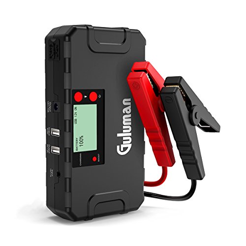 Guluman 800A 18000mAh Car Jump Starter, 12V Car Battery Booster Jump Starter Pack, Portable Phone Ch